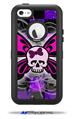 Butterfly Skull - Decal Style Vinyl Skin fits Otterbox Defender iPhone 5C Case (CASE SOLD SEPARATELY)