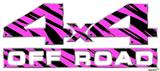 Pink Tiger - 4x4 Decal Bolted 13x5.5 (2 Decal Set)