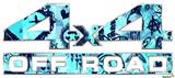 Scene Kid Sketches Blue - 4x4 Decal Bolted 13x5.5 (2 Decal Set)