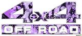 Scene Kid Sketches Purple - 4x4 Decal Bolted 13x5.5 (2 Decal Set)