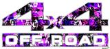 Purple Graffiti - 4x4 Decal Bolted 13x5.5 (2 Decal Set)