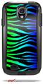 Rainbow Zebra - Decal Style Vinyl Skin fits Otterbox Commuter Case for Samsung Galaxy S4 (CASE SOLD SEPARATELY)