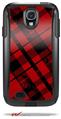 Red Plaid - Decal Style Vinyl Skin fits Otterbox Commuter Case for Samsung Galaxy S4 (CASE SOLD SEPARATELY)