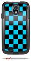 Checkers Blue - Decal Style Vinyl Skin fits Otterbox Commuter Case for Samsung Galaxy S4 (CASE SOLD SEPARATELY)