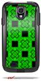 Criss Cross Green - Decal Style Vinyl Skin fits Otterbox Commuter Case for Samsung Galaxy S4 (CASE SOLD SEPARATELY)
