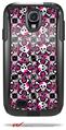 Splatter Girly Skull Pink - Decal Style Vinyl Skin fits Otterbox Commuter Case for Samsung Galaxy S4 (CASE SOLD SEPARATELY)