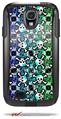 Splatter Girly Skull Rainbow - Decal Style Vinyl Skin fits Otterbox Commuter Case for Samsung Galaxy S4 (CASE SOLD SEPARATELY)