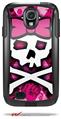 Pink Bow Princess - Decal Style Vinyl Skin fits Otterbox Commuter Case for Samsung Galaxy S4 (CASE SOLD SEPARATELY)