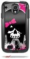 Scene Kid Girl Skull - Decal Style Vinyl Skin fits Otterbox Commuter Case for Samsung Galaxy S4 (CASE SOLD SEPARATELY)