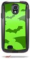 Deathrock Bats Green - Decal Style Vinyl Skin fits Otterbox Commuter Case for Samsung Galaxy S4 (CASE SOLD SEPARATELY)