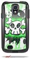 Cartoon Skull Green - Decal Style Vinyl Skin fits Otterbox Commuter Case for Samsung Galaxy S4 (CASE SOLD SEPARATELY)