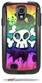 Cartoon Skull Rainbow - Decal Style Vinyl Skin fits Otterbox Commuter Case for Samsung Galaxy S4 (CASE SOLD SEPARATELY)