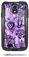 Scene Kid Sketches Purple - Decal Style Vinyl Skin fits Otterbox Commuter Case for Samsung Galaxy S4 (CASE SOLD SEPARATELY)