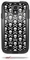 Skull and Crossbones Pattern - Decal Style Vinyl Skin fits Otterbox Commuter Case for Samsung Galaxy S4 (CASE SOLD SEPARATELY)