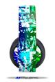 Vinyl Decal Skin Wrap compatible with Original Sony PlayStation 4 Gold Wireless Headphones Rainbow Graffiti (PS4 HEADPHONES  NOT INCLUDED)