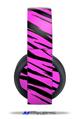Vinyl Decal Skin Wrap compatible with Original Sony PlayStation 4 Gold Wireless Headphones Pink Tiger (PS4 HEADPHONES  NOT INCLUDED)