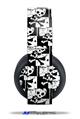 Vinyl Decal Skin Wrap compatible with Original Sony PlayStation 4 Gold Wireless Headphones Skull Checker (PS4 HEADPHONES  NOT INCLUDED)