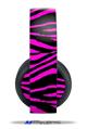 Vinyl Decal Skin Wrap compatible with Original Sony PlayStation 4 Gold Wireless Headphones Pink Zebra (PS4 HEADPHONES  NOT INCLUDED)