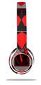 Skin Decal Wrap compatible with Beats Solo 2 WIRED Headphones Emo Star Heart (HEADPHONES NOT INCLUDED)