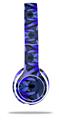 Skin Decal Wrap compatible with Beats Solo 2 WIRED Headphones Daisy Blue (HEADPHONES NOT INCLUDED)