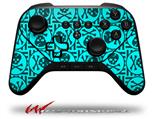 Skull Patch Pattern Blue - Decal Style Skin fits original Amazon Fire TV Gaming Controller