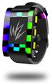 Rainbow Checkerboard - Decal Style Skin fits original Pebble Smart Watch (WATCH SOLD SEPARATELY)