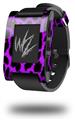 Purple Leopard - Decal Style Skin fits original Pebble Smart Watch (WATCH SOLD SEPARATELY)