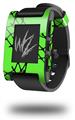 Ripped Fishnets Green - Decal Style Skin fits original Pebble Smart Watch (WATCH SOLD SEPARATELY)