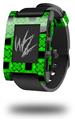 Criss Cross Green - Decal Style Skin fits original Pebble Smart Watch (WATCH SOLD SEPARATELY)