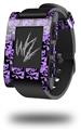 Skull Checker Purple - Decal Style Skin fits original Pebble Smart Watch (WATCH SOLD SEPARATELY)