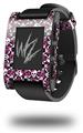 Splatter Girly Skull Pink - Decal Style Skin fits original Pebble Smart Watch (WATCH SOLD SEPARATELY)