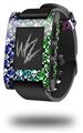 Splatter Girly Skull Rainbow - Decal Style Skin fits original Pebble Smart Watch (WATCH SOLD SEPARATELY)
