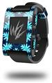 Abstract Floral Blue - Decal Style Skin fits original Pebble Smart Watch (WATCH SOLD SEPARATELY)
