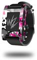 Girly Pink Bow Skull - Decal Style Skin fits original Pebble Smart Watch (WATCH SOLD SEPARATELY)