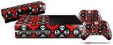 Goth Punk Skulls - Holiday Bundle Decal Style Skin fits XBOX One Console Original, Kinect and 2 Controllers (XBOX SYSTEM NOT INCLUDED)