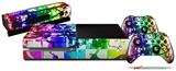 Rainbow Graffiti - Holiday Bundle Decal Style Skin fits XBOX One Console Original, Kinect and 2 Controllers (XBOX SYSTEM NOT INCLUDED)