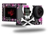 Pink Bow Skull - Decal Style Skin fits GoPro Hero 4 Silver Camera (GOPRO SOLD SEPARATELY)