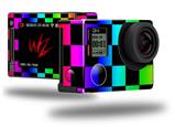 Rainbow Checkerboard - Decal Style Skin fits GoPro Hero 4 Silver Camera (GOPRO SOLD SEPARATELY)