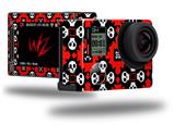 Goth Punk Skulls - Decal Style Skin fits GoPro Hero 4 Silver Camera (GOPRO SOLD SEPARATELY)