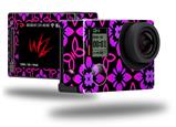 Pink Floral - Decal Style Skin fits GoPro Hero 4 Silver Camera (GOPRO SOLD SEPARATELY)