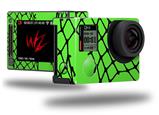 Ripped Fishnets Green - Decal Style Skin fits GoPro Hero 4 Silver Camera (GOPRO SOLD SEPARATELY)