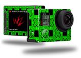 Criss Cross Green - Decal Style Skin fits GoPro Hero 4 Silver Camera (GOPRO SOLD SEPARATELY)