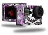 Princess Skull Purple - Decal Style Skin fits GoPro Hero 4 Silver Camera (GOPRO SOLD SEPARATELY)