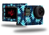Abstract Floral Blue - Decal Style Skin fits GoPro Hero 4 Silver Camera (GOPRO SOLD SEPARATELY)
