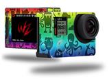 Cute Rainbow Monsters - Decal Style Skin fits GoPro Hero 4 Silver Camera (GOPRO SOLD SEPARATELY)
