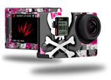 Girly Pink Bow Skull - Decal Style Skin fits GoPro Hero 4 Silver Camera (GOPRO SOLD SEPARATELY)