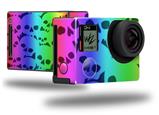 Rainbow Skull Collection - Decal Style Skin fits GoPro Hero 4 Black Camera (GOPRO SOLD SEPARATELY)