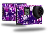 Purple Checker Graffiti - Decal Style Skin fits GoPro Hero 4 Black Camera (GOPRO SOLD SEPARATELY)