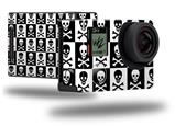 Skull Checkerboard - Decal Style Skin fits GoPro Hero 4 Black Camera (GOPRO SOLD SEPARATELY)