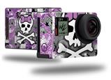 Princess Skull Purple - Decal Style Skin fits GoPro Hero 4 Black Camera (GOPRO SOLD SEPARATELY)